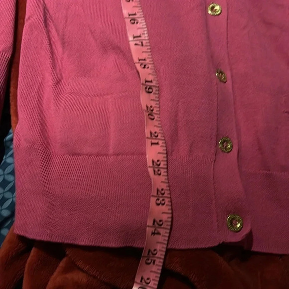 Juicy Couture Pink knit button down  Cardigan Sz Small - Picture 9 of 12